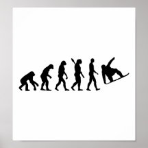 Snowboarding d'évolution affiches