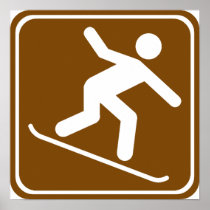 Snowboarding-Landstraßen-Zeichen