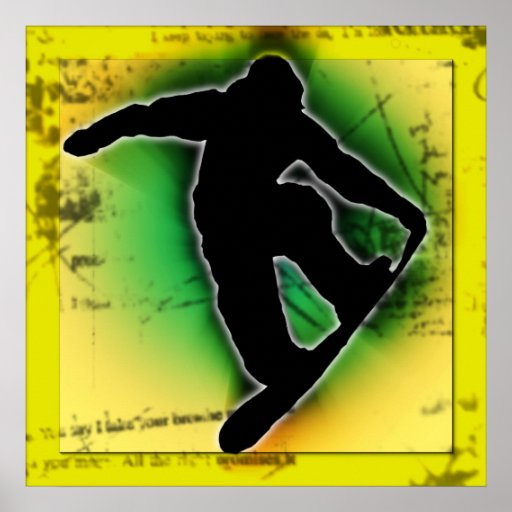 Snowboarding Posterdrucke