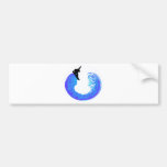 Snowboardvisionsblau Auto Sticker