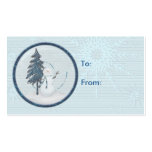 Snowman Christmas Gift Tag Business Card