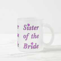 Soeur de jeune mariée de l'amour simplement mugs