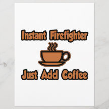Sofortiger Feuerwehrmann… addieren gerade Kaffee Bedruckte Flyer