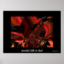 Soie ornée de bijoux d'abrégé sur art d'affiche en