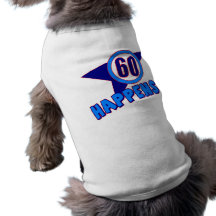 Soixante se produit les soixantième cadeaux d'anni t-shirts pour animaux domestiques