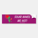 Solar macht mich heiß! autosticker