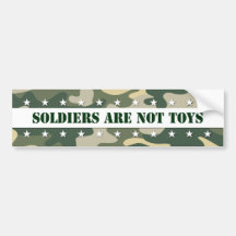 Soldat sind nicht Spielwaren Auto Sticker