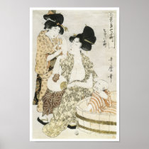 Sommer-Bad, Utamaro, 1800s