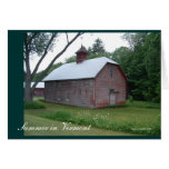 Sommer in der Vermont-Scheunen-Karte