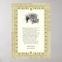 Sonett Nr. 138 durch William Shakespeare Plakate