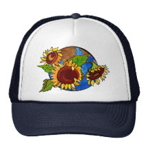 Sonnenblume-Planet Truckercap