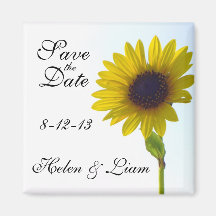 Sonnenblume-Save the Date Magnet Magnete