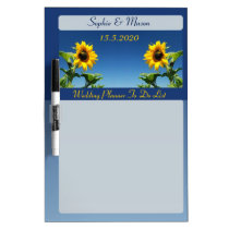 Sonnenblumen und blauer Himmel-Hochzeits-Planer-Br memoboards