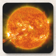 Sonneneruption oder Kranz-Massenausstoßen am Sun Getränke Untersetzer