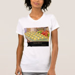 "Sonnenseite-oben" Damen-zierliches T-Shirt