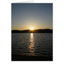 Sonnenuntergang auf Onota See: Vertikal Karte