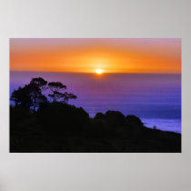 Sonnenuntergang Cape Town Südafrika Poster