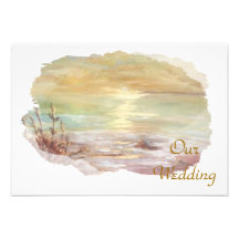 Sonnenuntergang - Hochzeitseinladung