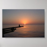 SONNENUNTERGANG IM GOLF POSTERDRUCKE