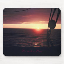 Sonnenuntergang in Meer Mauspads