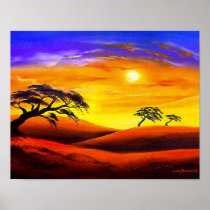 Sonnenuntergang-Landschaftslandschaft - multi