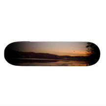 Sonnenuntergang/See-Ansicht-Entwurfs-Skateboard Skateboardbrett