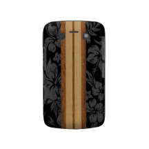Sonnenuntergang-Strand-hawaiisches Surfbrett-Black Blackberry Bold Case