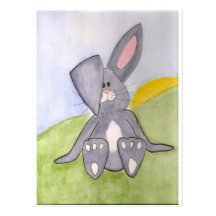Sonnige Häschen-Postkarte