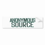 Source anonyme autocollants pour voiture