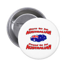 Soutenu pour être Australien, fier d'être australi Pin's Avec Agrafe