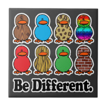 soyez les canards mignons de motif drôle différent carreau