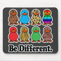 soyez les canards mignons de motif drôle différent tapis de souris