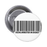 Sozialarbeiter im Dienst Barcodeikone Button
