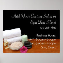 Spa/noir/couleur de scène salon de massage/pédicur posters