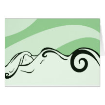 Spa vert de base cartes de vœux