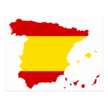 SPANIEN-KARTE POSTKARTE