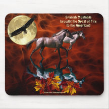Spanisches Mustangstallions-PferdeFraktal Mousepad