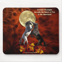 Spanisches Mustangstallions-PferdeFraktal Mousepad