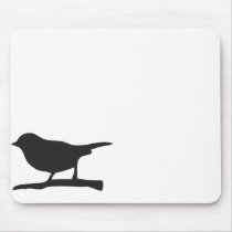 Spatzenvogel u. schwarze u. weiße Silhouette der N