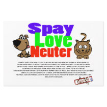 Spay, Liebe, sächlicher Flyer