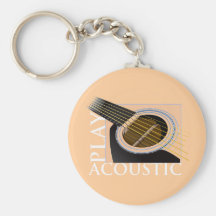 Spiel akustisches Keychain Schlüsselband