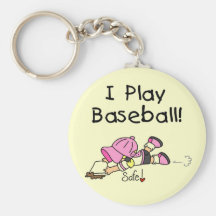Spiel-Baseball-T-Shirts und Geschenke des Mädchen- Schlüsselband