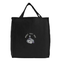 Spielende gestickte Tasche