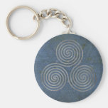 spirale triple celtique - argent antique d'OneLine Porte-clefs