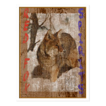 SPIRITUEUX DE RENARD ROUGE CARTE POSTALE