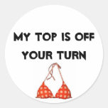 Spitzen weg sticker