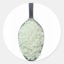 Spoonful klebriger Reis Runder Sticker