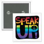 Sprechen Sie oben! Anstecknadelbutton