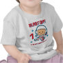 Sprengen Sie weg 1. Geburtstags-Säuglings-T-Shirt t-shirts