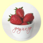 spring in a cup aufkleber